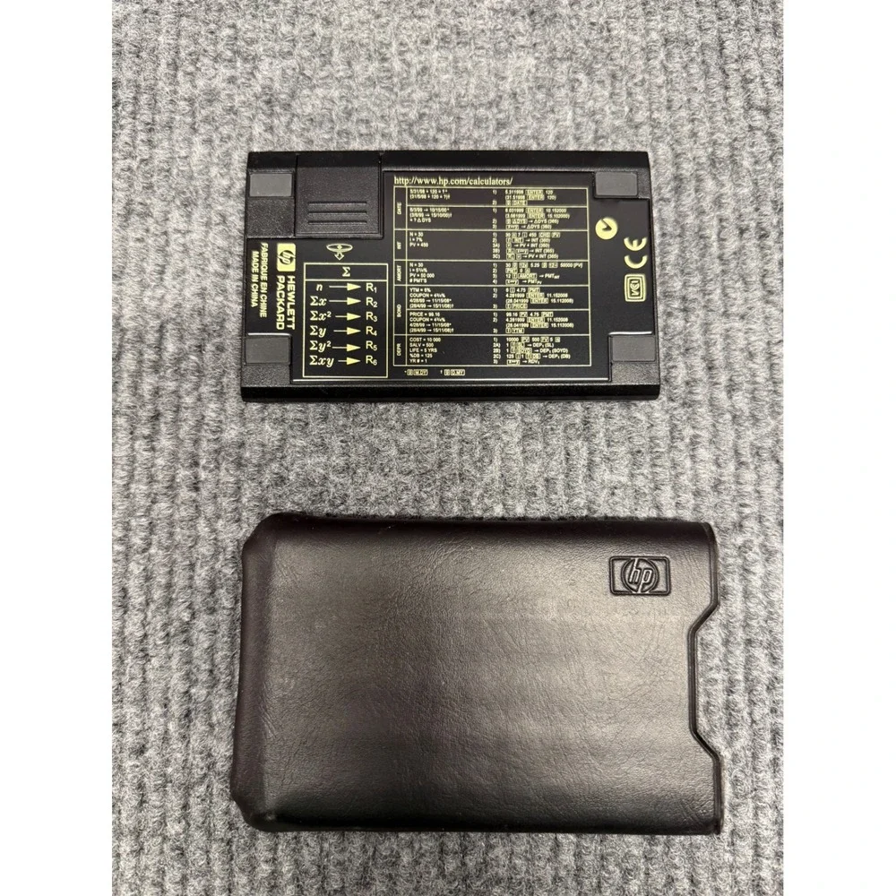 HP 12C Financial Calculator Hewlett Packard Gold Programmable RPN with Case‎